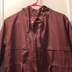 Forever 21 Utility Jacket Burgundy